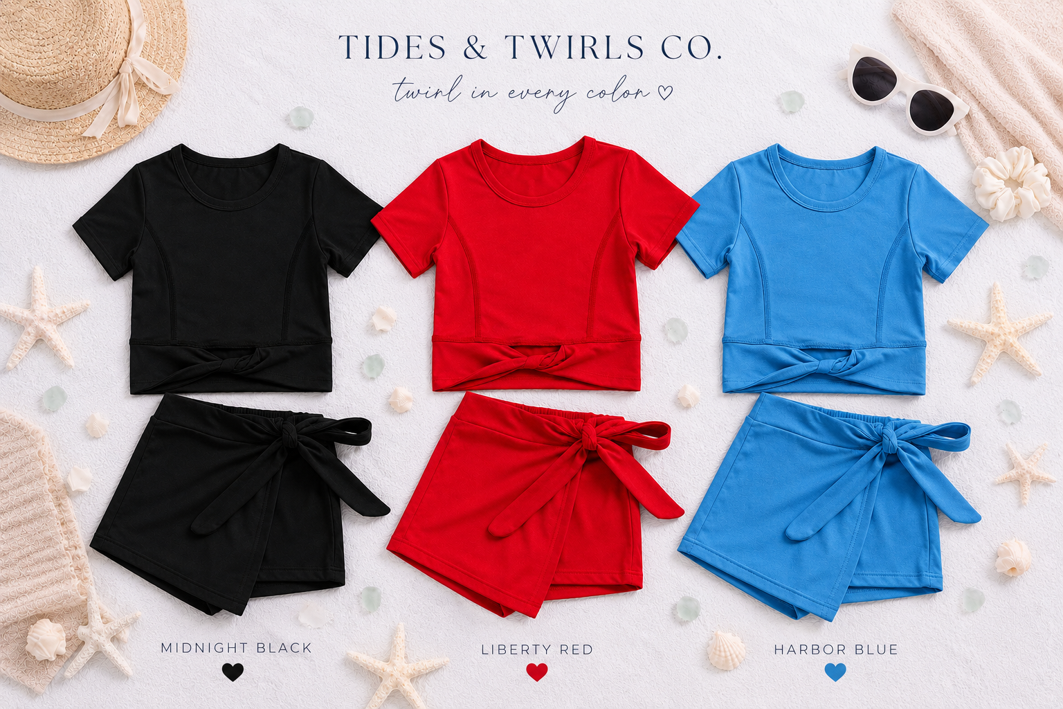 Midnight Black Twirl Set